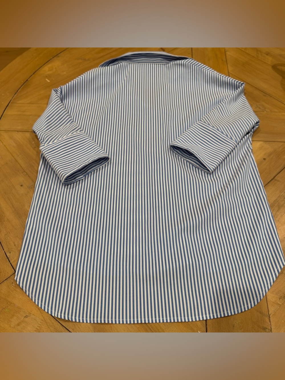 Tuckernuck Blue and White Striped Popover Blouse - Picture 9 of 11